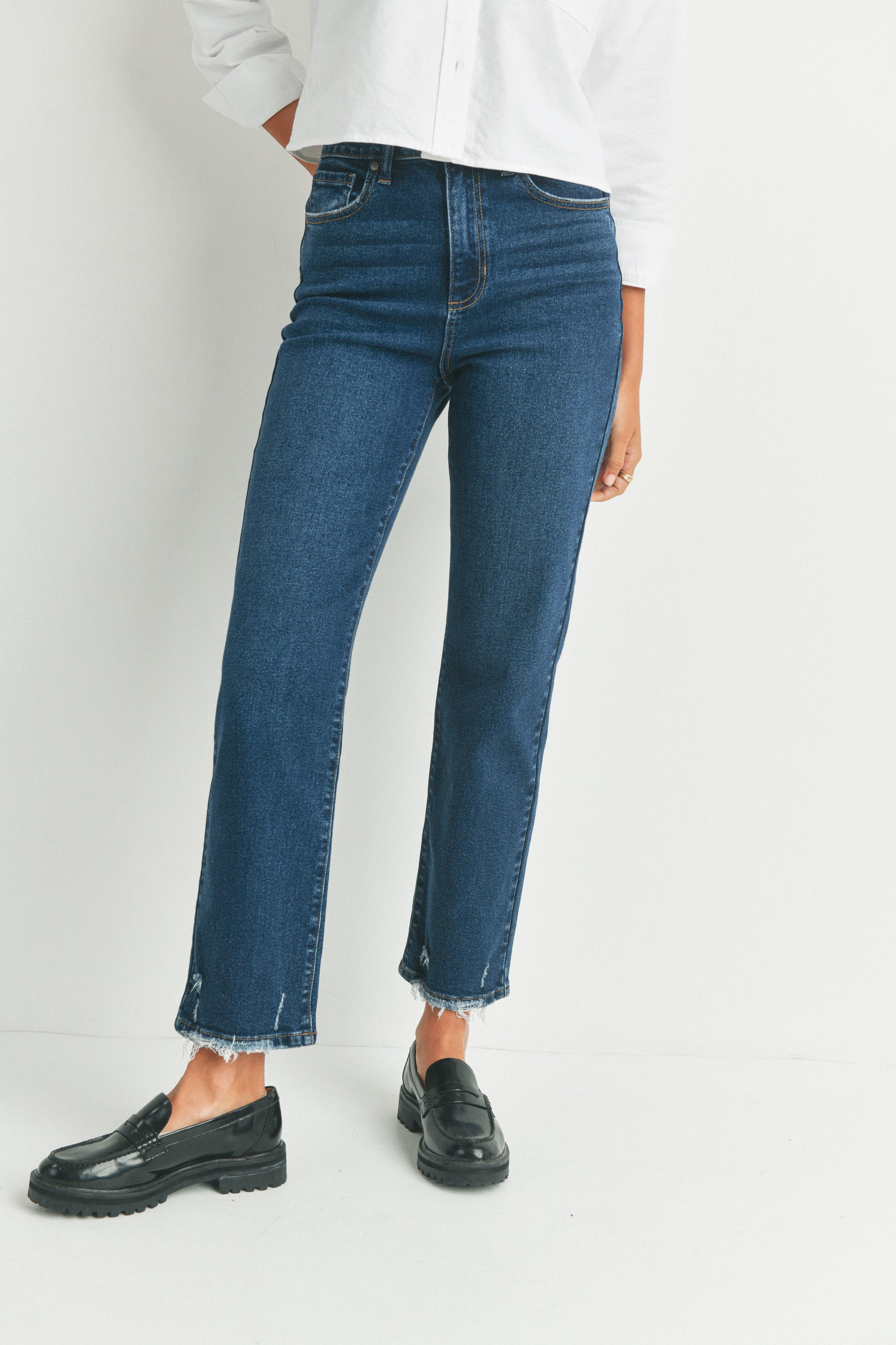 Levi's ribcage straight jean in dark wash