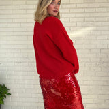 ASTR The Label | Red Bowie Sweater | Sweetest Stitch RVA