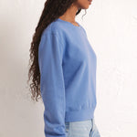 Z Supply | Classic Crew Sweatshirt Blue Isle | Sweetest Stitch Online