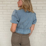 Sofie the Label | Ashton Denim Bow Blouse | Sweetest Stitch