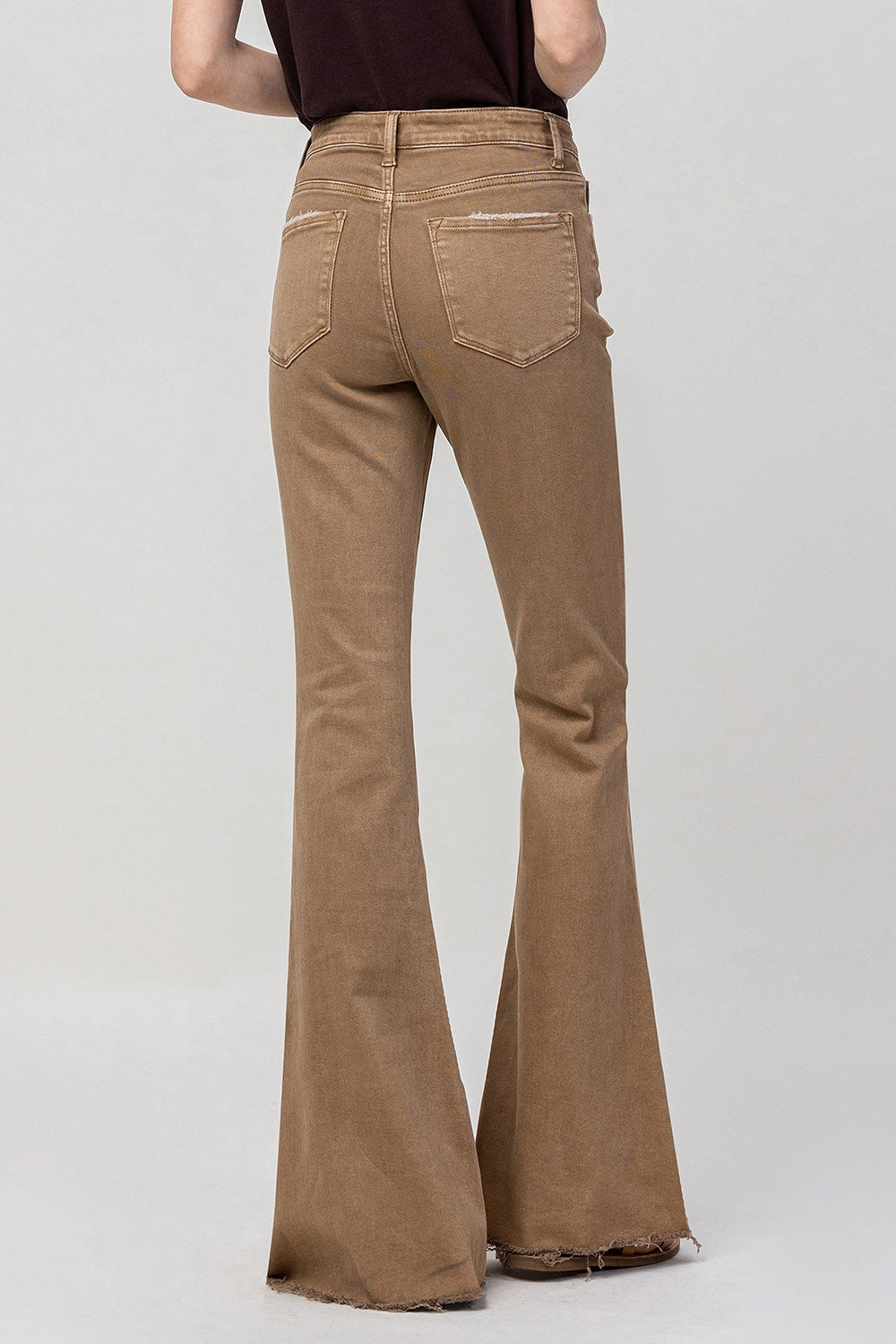 Vervet | Tan Flare Jeans | Sweetest Stitch Women's Online Boutique 