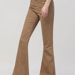 Vervet | Tan Flare Jeans | Sweetest Stitch Women's Online Boutique 