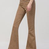 Vervet | Tan Flare Jeans | Sweetest Stitch Women's Online Boutique 