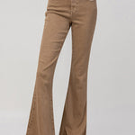 Vervet | Tan Flare Jeans | Sweetest Stitch Women's Online Boutique 