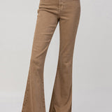 Vervet | Tan Flare Jeans | Sweetest Stitch Women's Online Boutique 