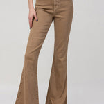 Vervet | Tan Flare Jeans | Sweetest Stitch Women's Online Boutique 