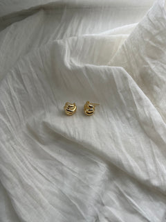 Gold Layered Hoop Studs | Sweetest Stitch Boutique