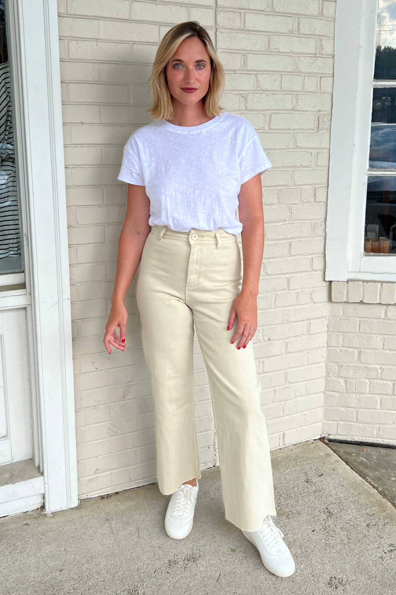 Miou Muse | Beige Wide Leg Pants | Sweetest Stitch Boutique