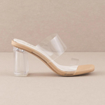 Oasis Society | Emma Block Heels Clear | Sweetest Stitch Boutique