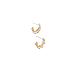 Brenda Grands | Square Diamond Hoops | Sweetest Stitch