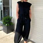 Entro | Sleeveless Black Jumpsuit | Sweetest Stitch Boutique