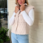 Entro | Quilted Knit Vest | Sweetest Stitch Women's Boutique