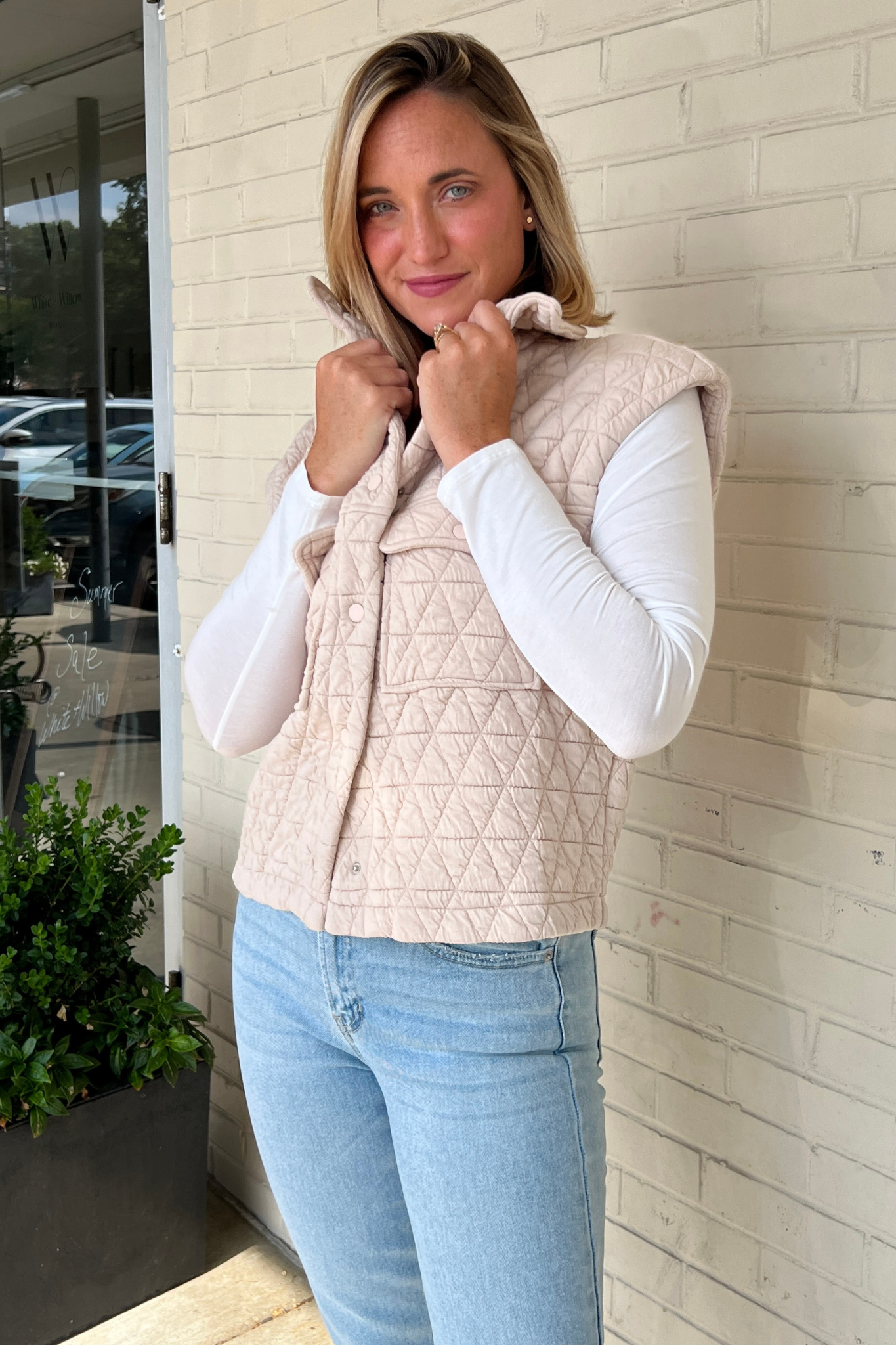 Entro | Quilted Knit Vest | Sweetest Stitch Women's Boutique