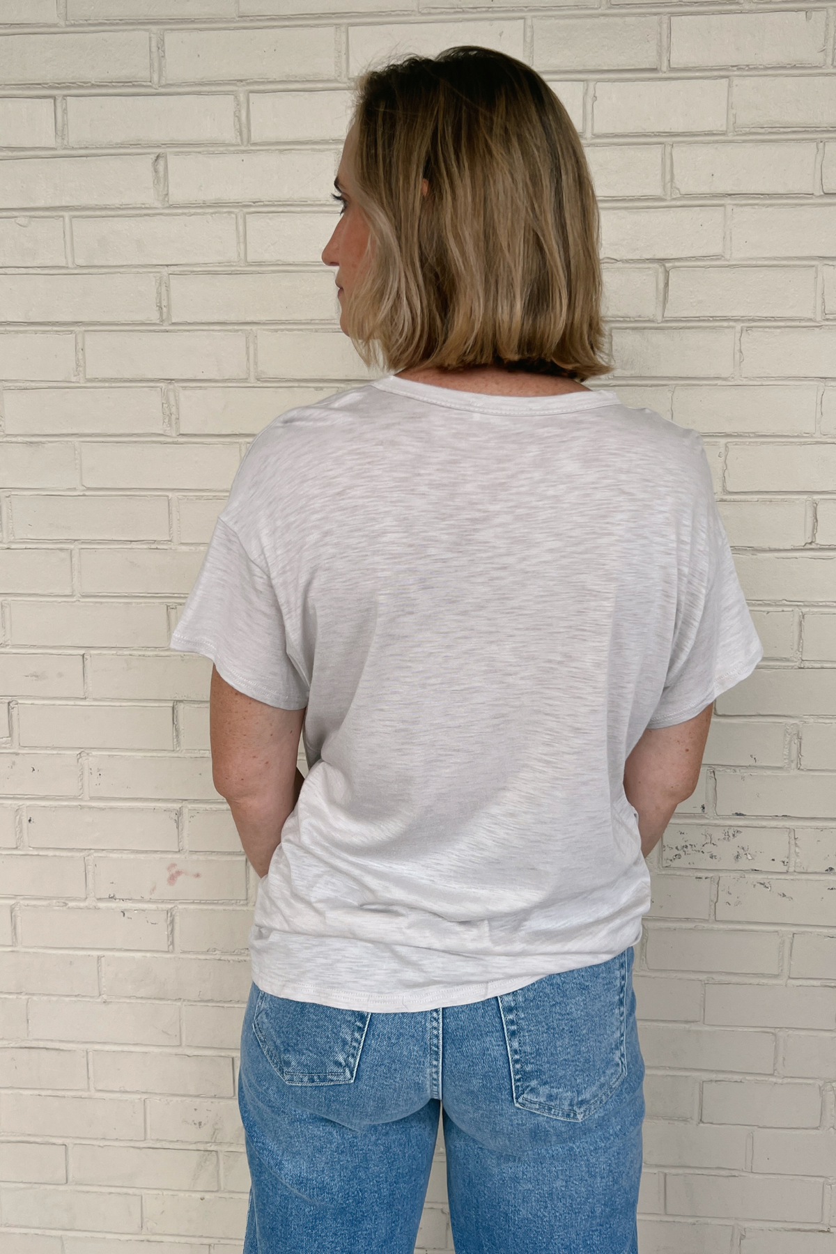 Wasabi and Mint | Relaxed Fit Taupe Gray Tee | Sweetest Stitch RVA
