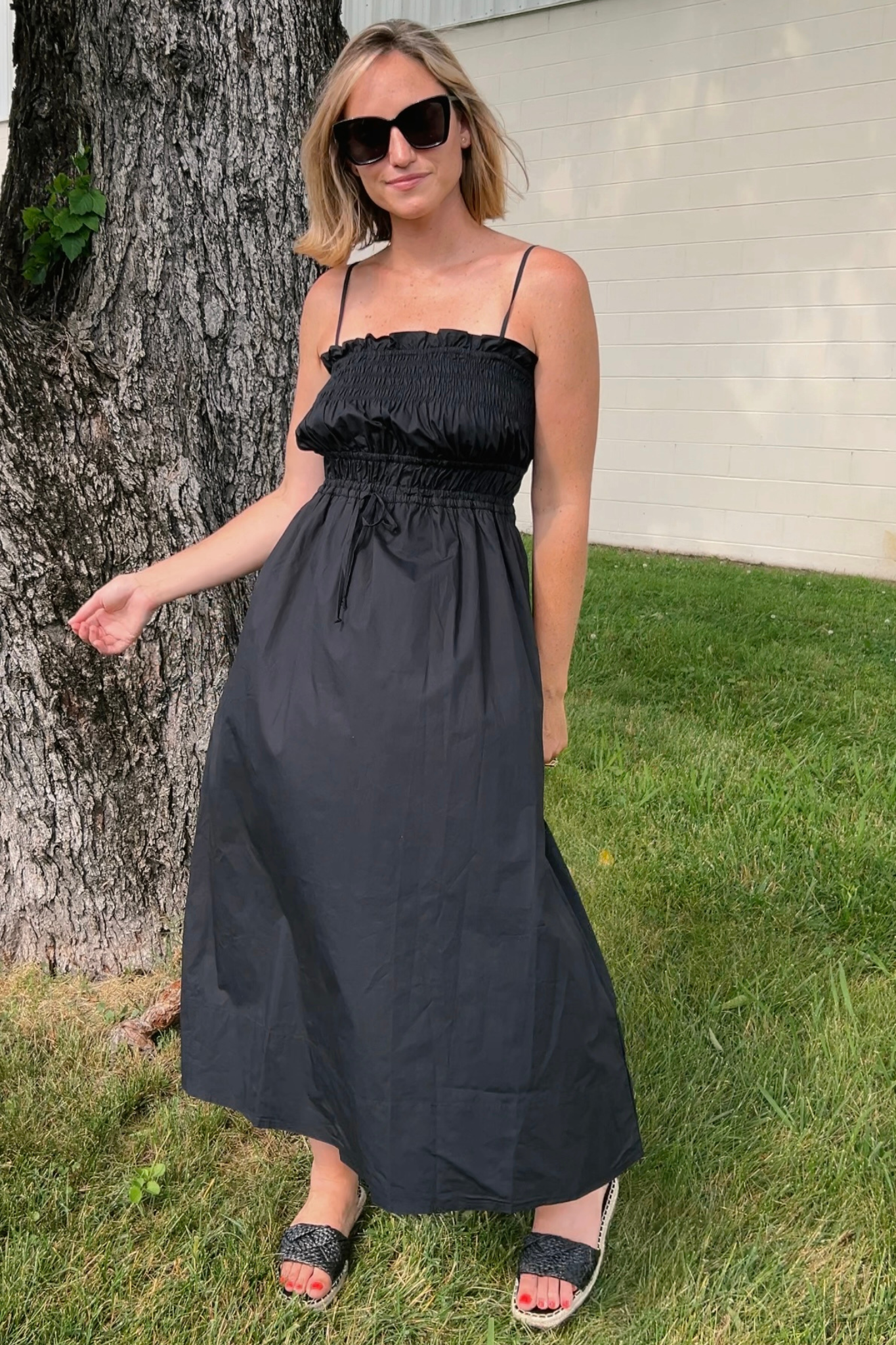 By Together | Black Sleeveless Midi Dress | Sweetest Stitch Boutique