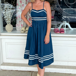 Entro | Navy Midi Dress | Sweetest Stitch Women's Boutique