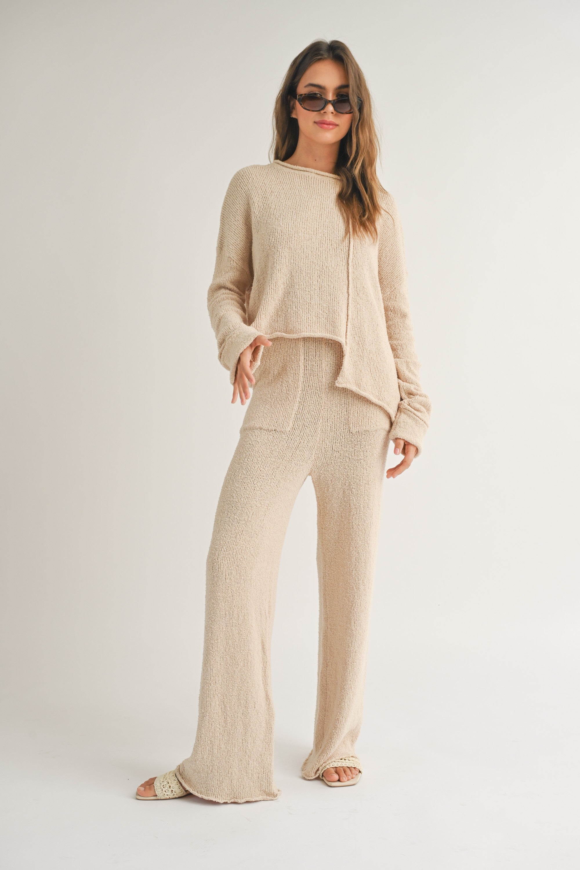 Miou Muse | Cream Sweater Pants | Sweetest Stitch Online Boutique