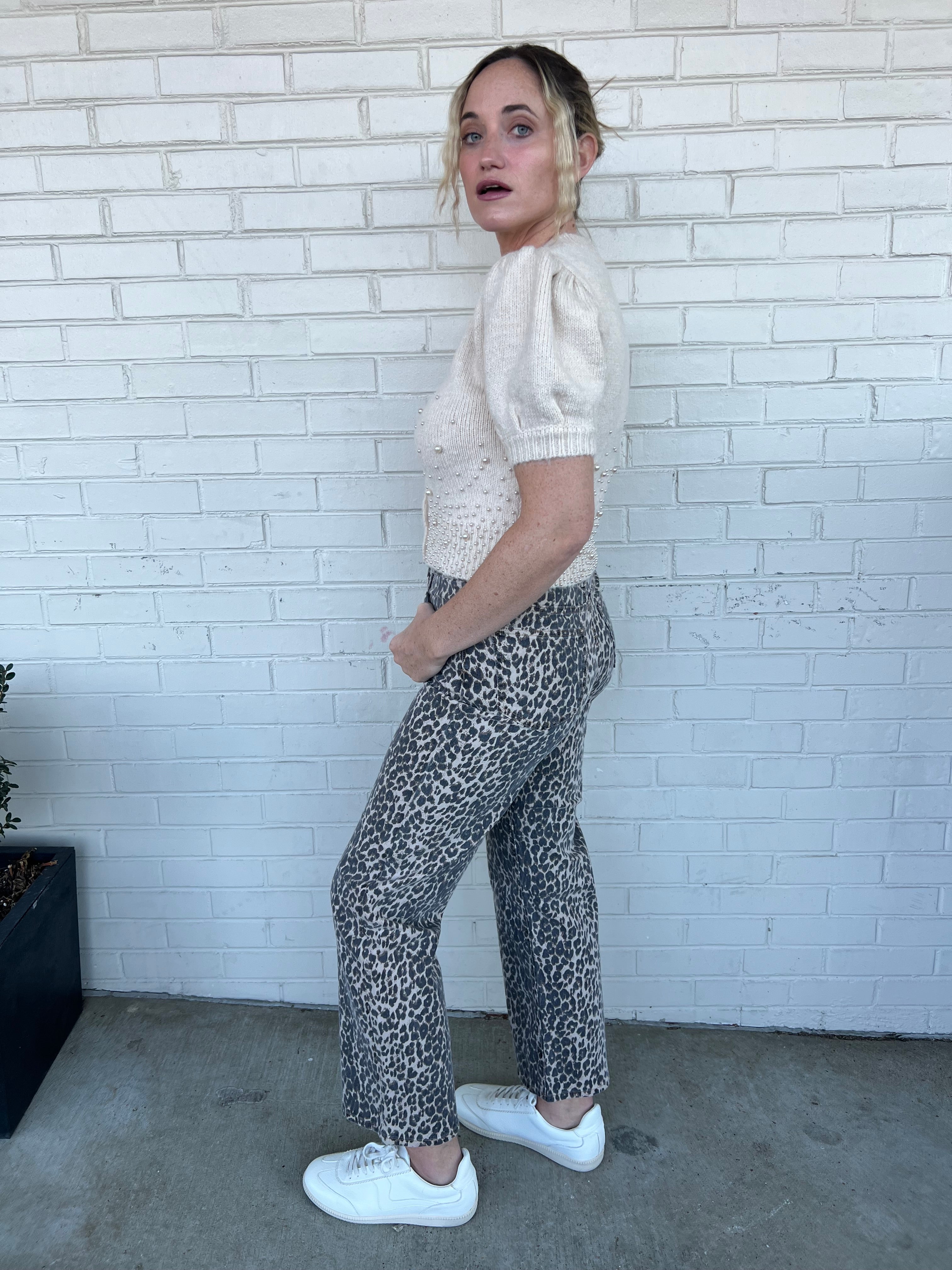 Stay Wild Leopard Jeans