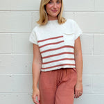 Miou Muse | Striped Knit Top | Sweetest Stitch Boutique