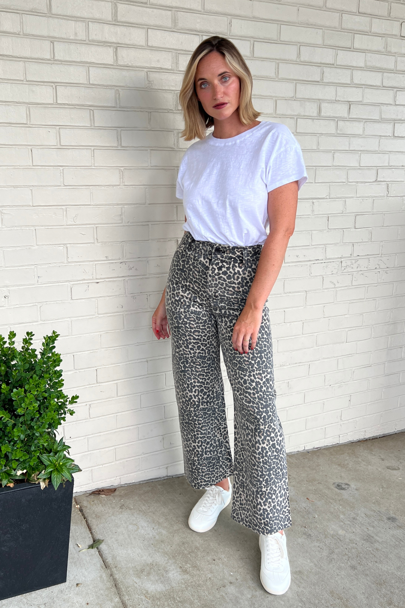 Miou Muse | Leopard Wide Leg Pants | Sweetest Stitch Cute Pants