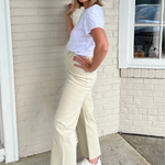 Miou Muse | Beige Wide Leg Pants | Sweetest Stitch Boutique