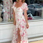 Storia | Short Sleeve Floral Maxi Dress | Sweetest Stitch Boutique