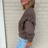 Miou Muse | Ruffle Sleeve Sweatshirt | Sweetest Stitch 