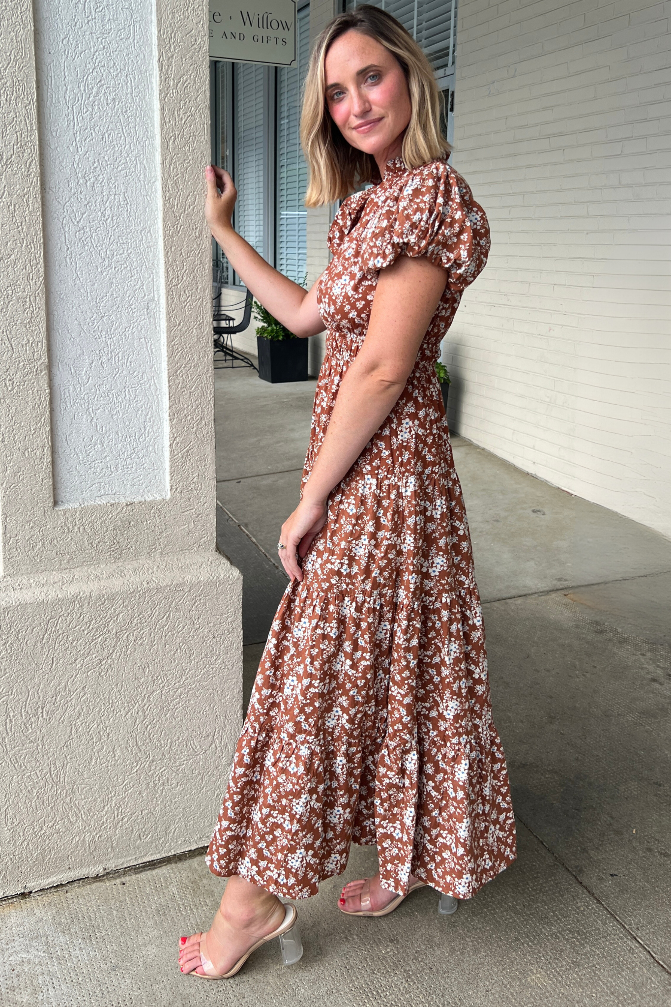 Entro | Modern Summer Floral Midi Dress | Sweetest Stitch