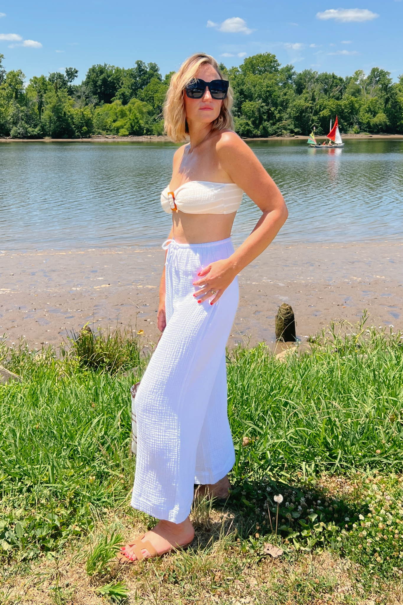 Z Supply | White Gauze Barbados Pants | Sweetest Stitch Boutique