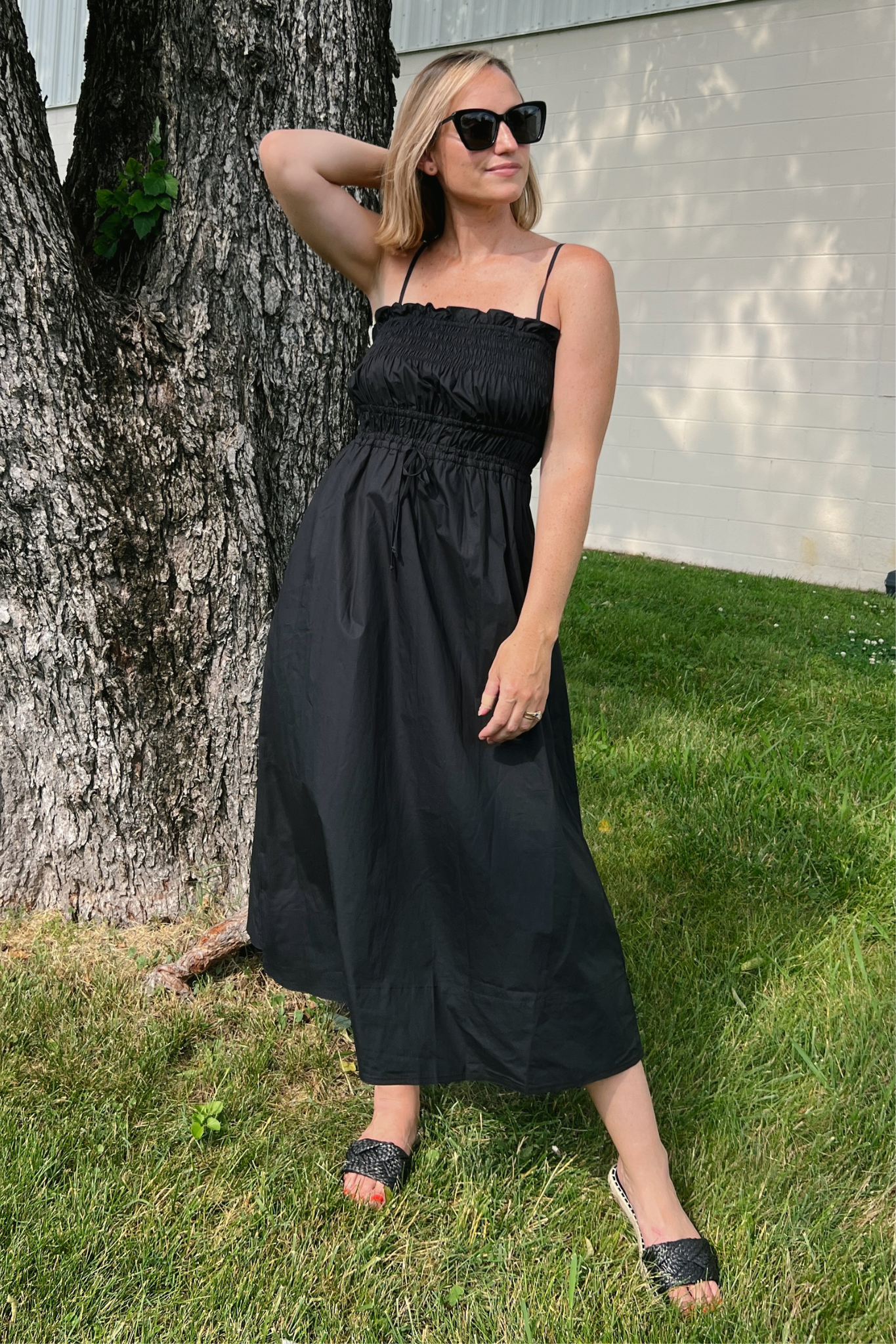 By Together | Black Sleeveless Midi Dress | Sweetest Stitch Boutique