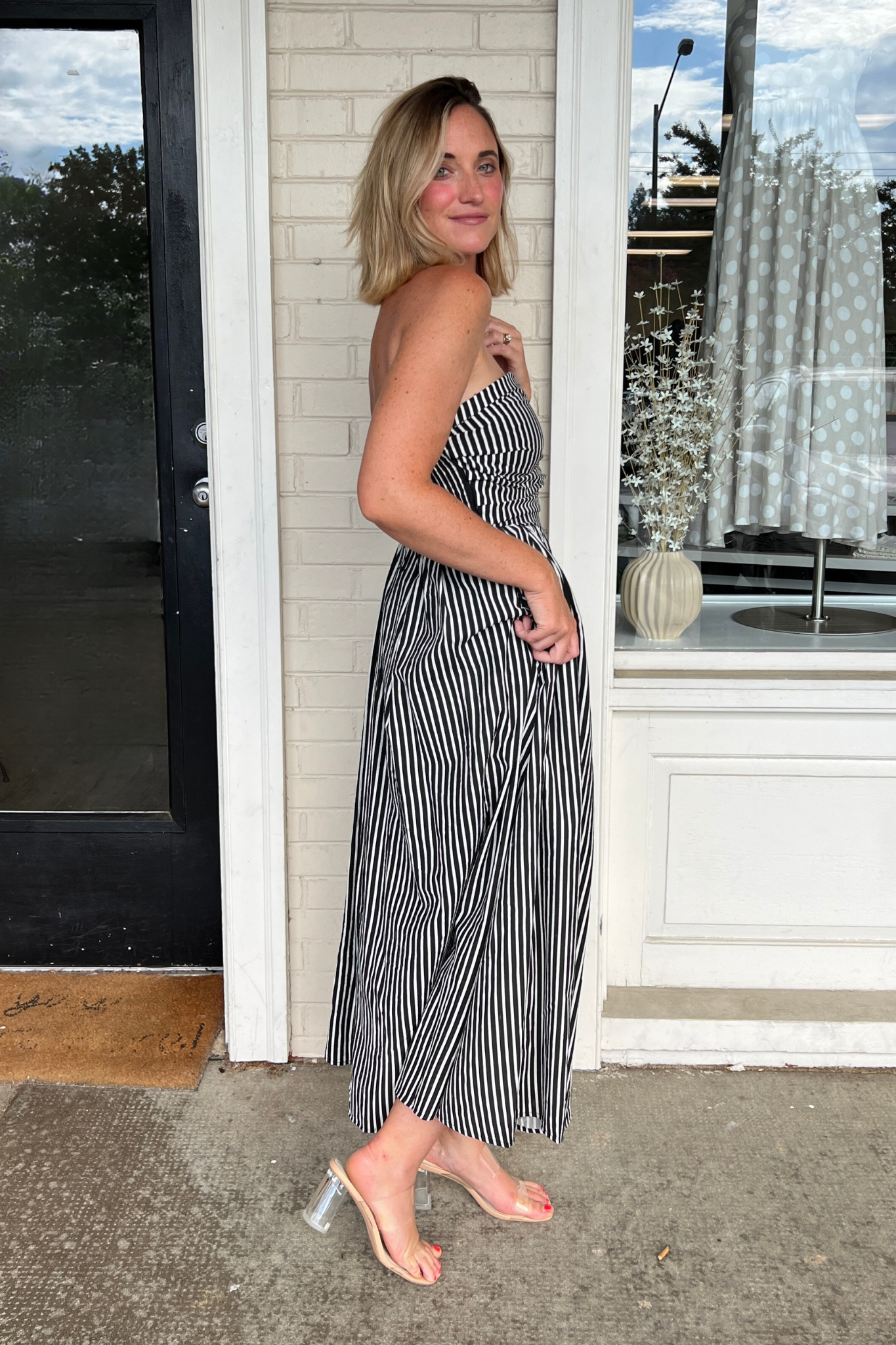 By Together | Striped Strapless Maxi Dress | Sweetest Stitch