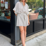 By Together | Button Front Striped Romper | Sweetest Stitch RVA