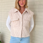 Entro | Quilted Knit Vest | Sweetest Stitch Women's Boutique