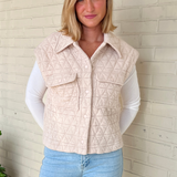 Entro | Quilted Knit Vest | Sweetest Stitch Women's Boutique