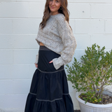 Strut & Bolt | Black Tier Midi Skirt | Sweetest Stitch Boutique