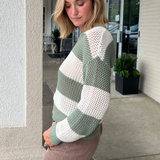 Z Supply | Palm Green Striped Broadbeach Sweater | Sweetest Stitch