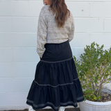 Strut & Bolt | Black Tier Midi Skirt | Sweetest Stitch Boutique