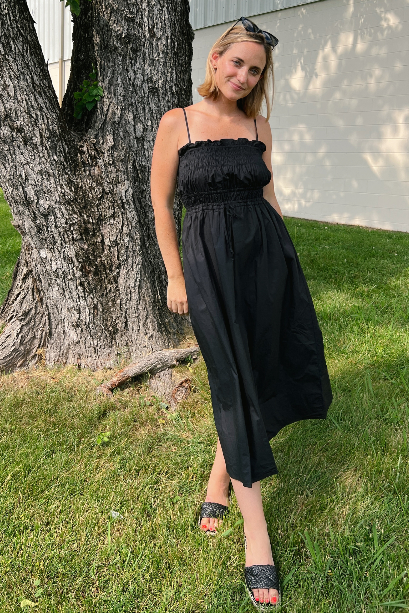 By Together | Black Sleeveless Midi Dress | Sweetest Stitch Boutique