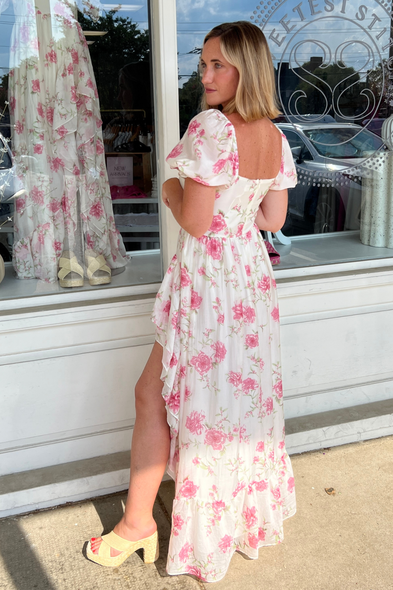 Storia | Short Sleeve Floral Maxi Dress | Sweetest Stitch Boutique