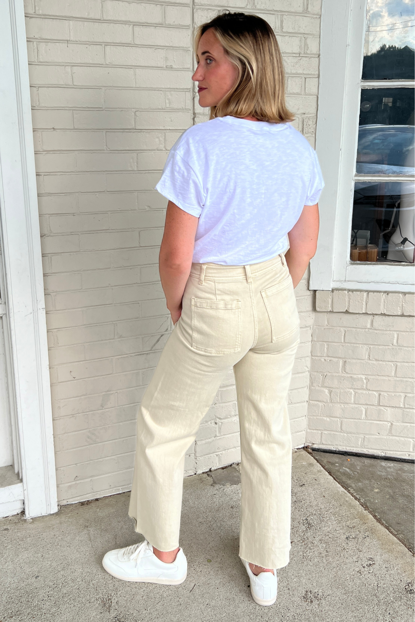 Miou Muse | Beige Wide Leg Pants | Sweetest Stitch Boutique