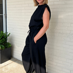 Entro | Sleeveless Black Jumpsuit | Sweetest Stitch Boutique