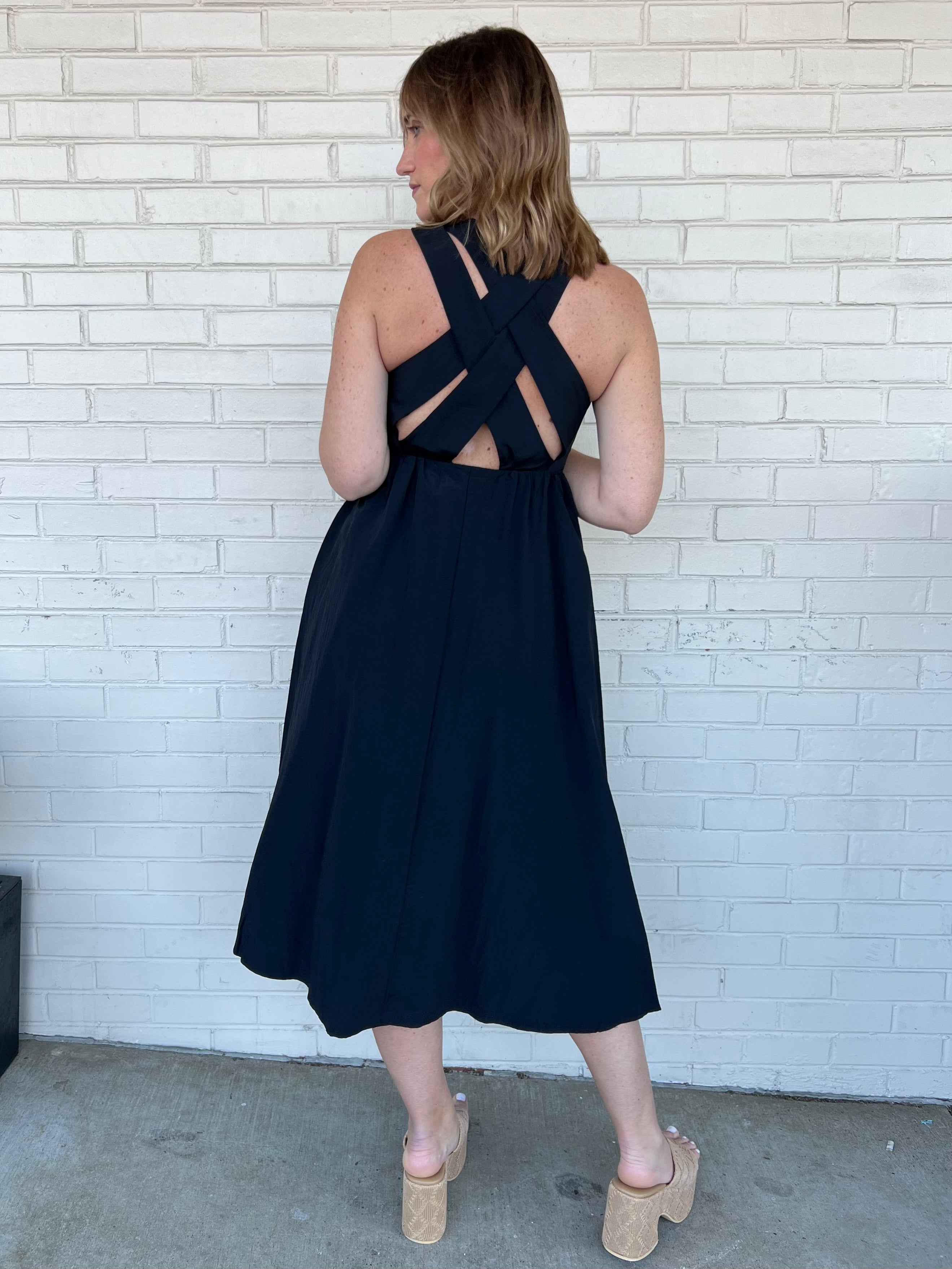 Classic Muse Flare Midi Dress