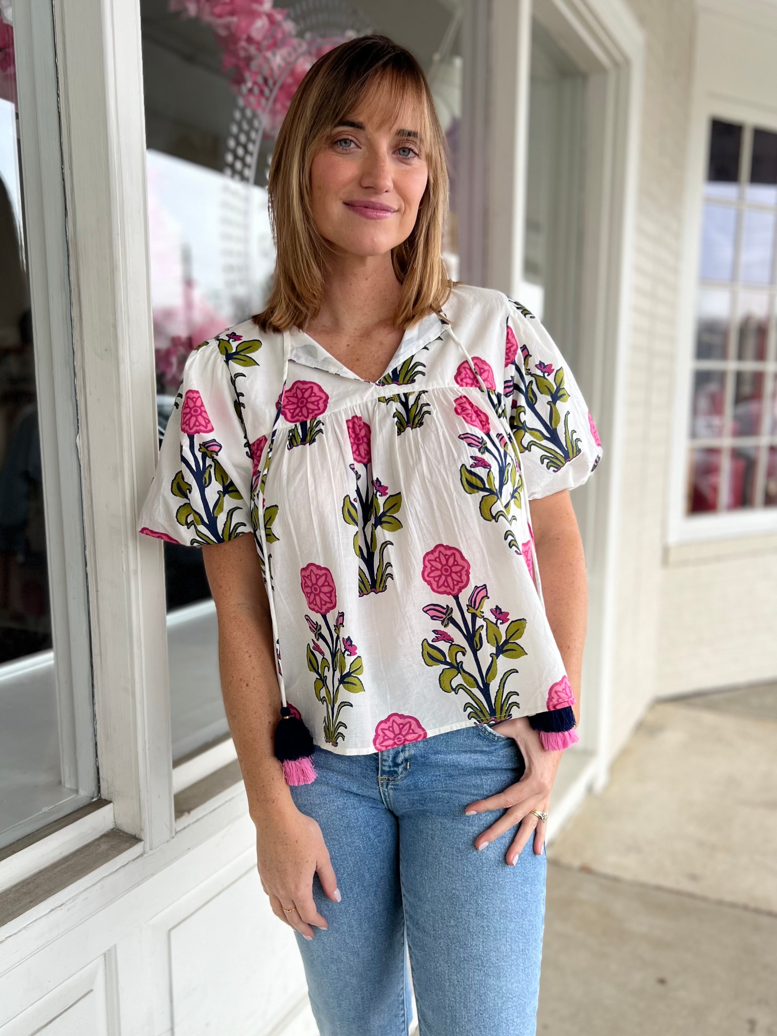 THML | Kenzie Puff Sleeve Top | Sweetest Stitch Boutique