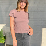 Z Supply | Modern Slub Tee Deep Taupe | Sweetest Stitch