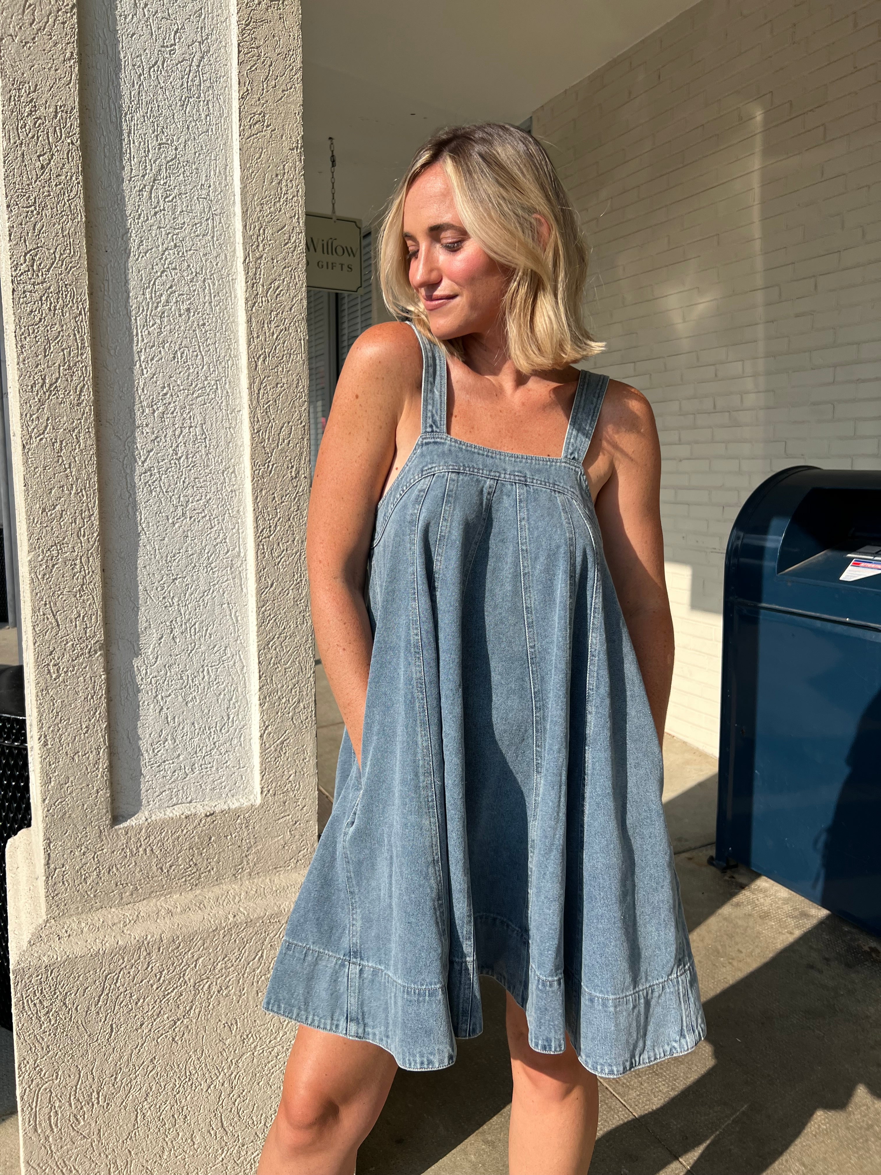 Mable | Catch Feelings Denim Babydoll Dress | Sweetest Stitch