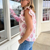 THML | Sophie Floral Ruffle Sleeve Top | Sweetest Stitch