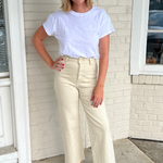 Miou Muse | Beige Wide Leg Pants | Sweetest Stitch Boutique