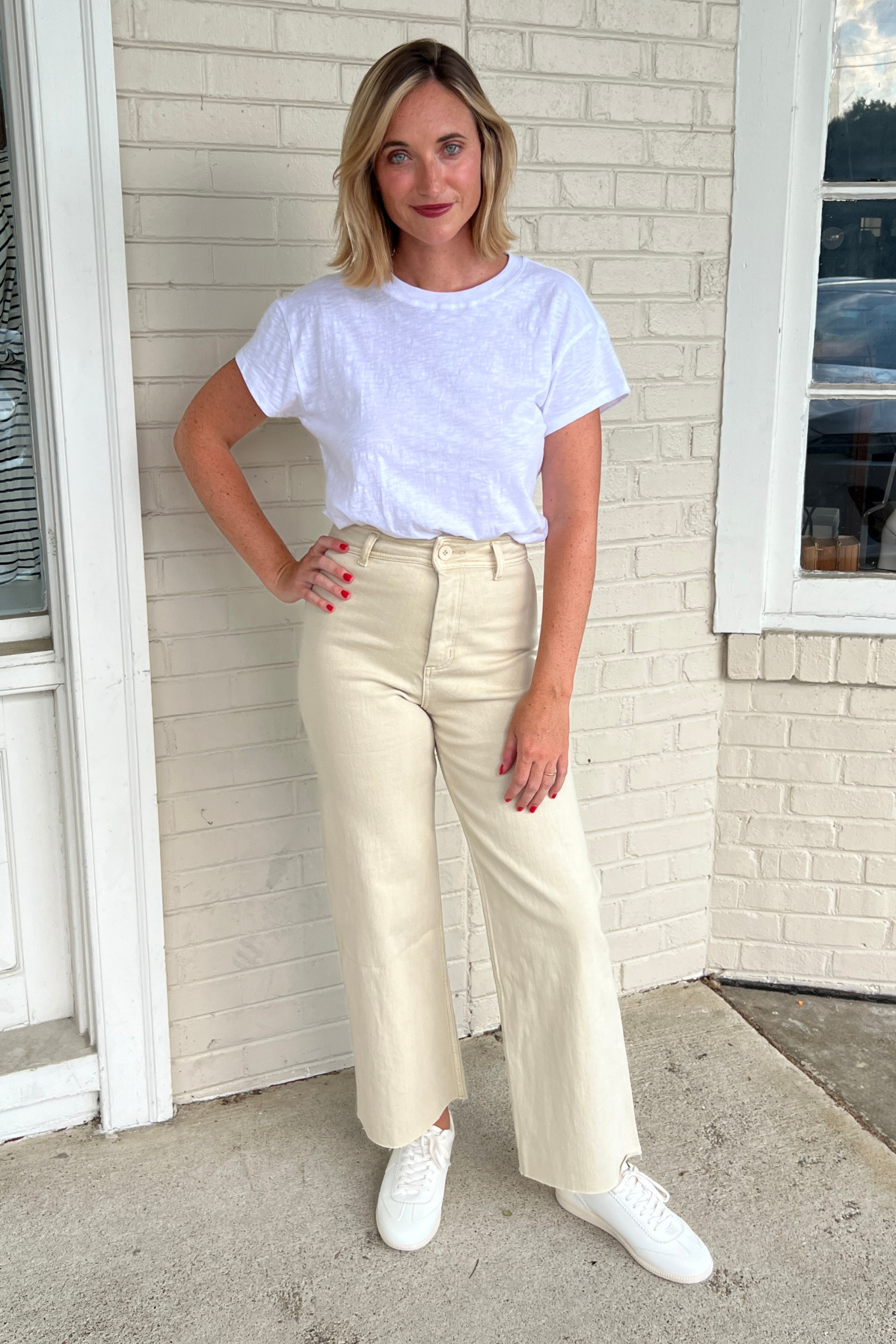 Miou Muse | Beige Wide Leg Pants | Sweetest Stitch Boutique