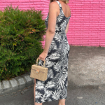 Z Supply | Black Palm Print Midi Dress | Sweetest Stitch Boutique