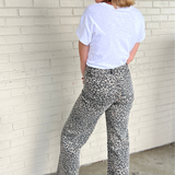 Miou Muse | Leopard Wide Leg Pants | Sweetest Stitch Cute Pants